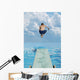 Boy Jumps Into Water Wall Mural
