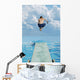 Boy Jumps Into Water Wall Mural