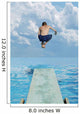 Boy Jumps Into Water Wall Mural