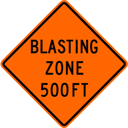 Blasting Zone 500 Ft Wall Decal
