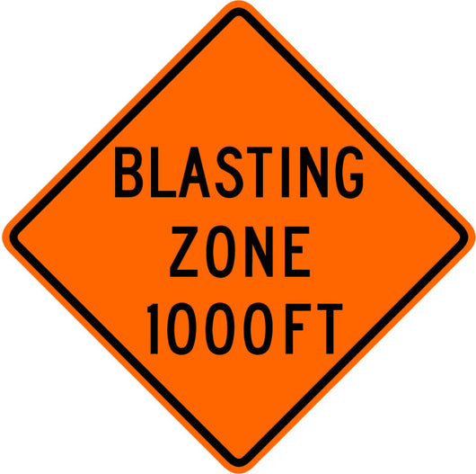 Blasting Zone 1000 Ft Wall Decal