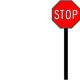 Stop Ahead Symbol Sign Wall Decal