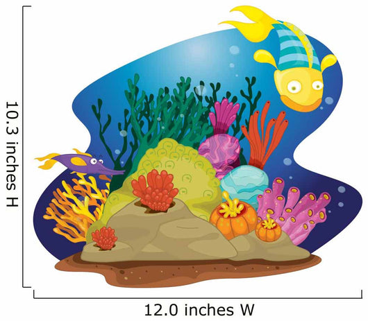 Fish and weed Wall Decal