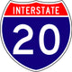 Interstate Route Sign Two Wall Decal
