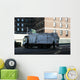 garbage truck emptying dumpsters Wall Mural