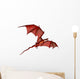 Flying Red Dragon Wall Decal