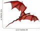 Flying Red Dragon Wall Decal