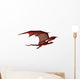 Red Dragon Gliding Wall Decal