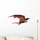 Red Dragon Gliding Wall Decal