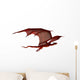 Red Dragon Gliding Wall Decal