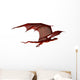 Red Dragon Gliding Wall Decal