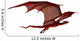 Red Dragon Gliding Wall Decal