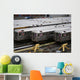 new york subway trains Wall Mural