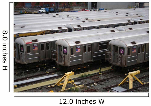 new york subway trains Wall Mural