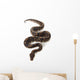 Black Pastel Ball Python Wall Decal