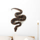 Black Pastel Ball Python Wall Decal