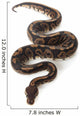 Black Pastel Ball Python Wall Decal