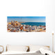 Aerial Panoramic Old City Wall Decal