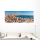 Aerial Panoramic Old City Wall Decal