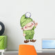 Watercolor Hand Drawn Gnome Wall Decal
