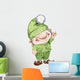 Watercolor Hand Drawn Gnome Wall Decal