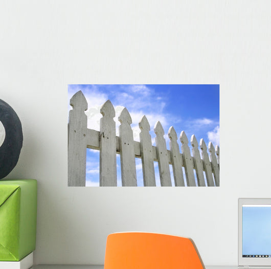 White Picket Fence Wall Mural