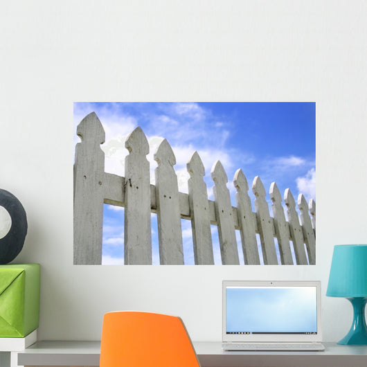 White Picket Fence Wall Mural