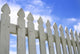 White Picket Fence Wall Mural