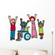 Children Cheer Wall Decal