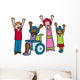 Children Cheer Wall Decal