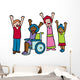 Children Cheer Wall Decal