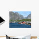 Cabins Rouges Norvege Wall Decal Design 2