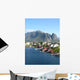 Cabins Rouges Norvege Wall Decal Design 1