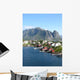 Cabins Rouges Norvege Wall Decal Design 1