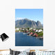 Cabins Rouges Norvege Wall Decal Design 1