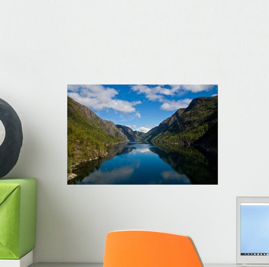 Fjord with Water between Wall Decal