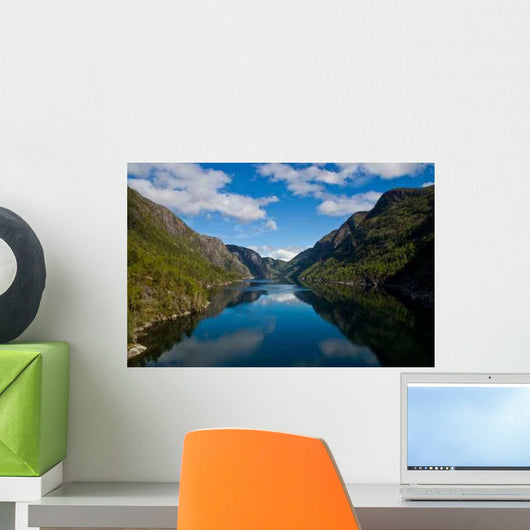 Fjord with Water between Wall Decal