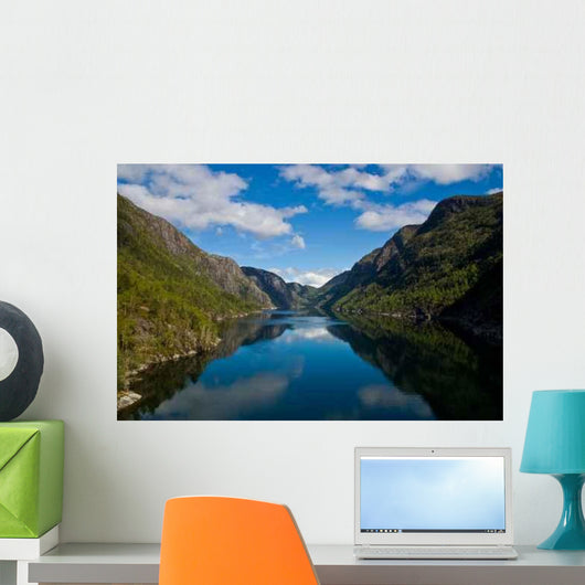Fjord with Water between Wall Decal