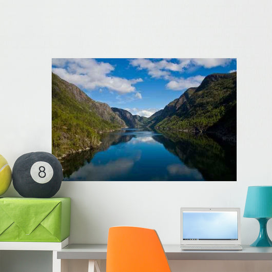 Fjord with Water between Wall Decal