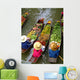 floating market in bangkok Wall Mural