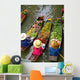 floating market in bangkok Wall Mural
