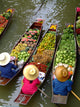 floating market in bangkok Wall Mural