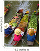 floating market in bangkok Wall Mural