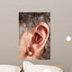 acupuncture needles in ear Wall Mural