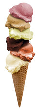 vanilla ice cream strawberry chocolate pistachio Wall Decal