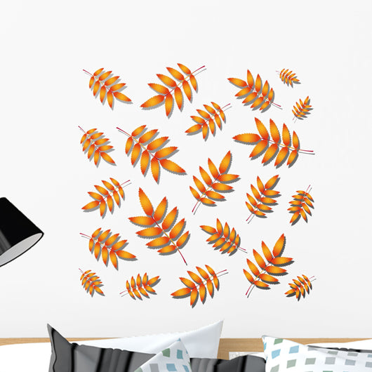 Rowan Autumn Leaves Wall Mural