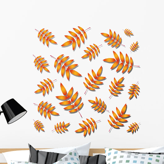 Rowan Autumn Leaves Wall Mural