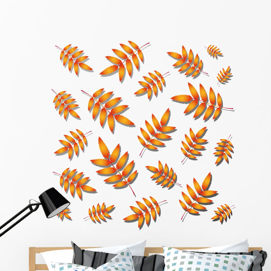 Rowan Autumn Leaves Wall Mural