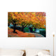 Autumn Boston Public Garden Wall Decal Design 2