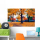 Autumn Boston Public Garden Wall Decal Design 1